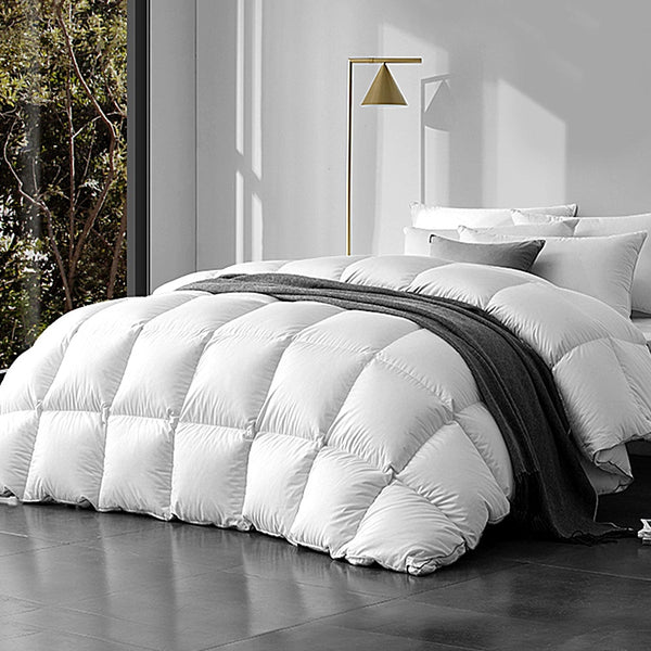 Giselle Bedding 800GSM Goose Down Feather Quilt Cover Duvet Winter Doona White Super King freeshipping - Awezingly