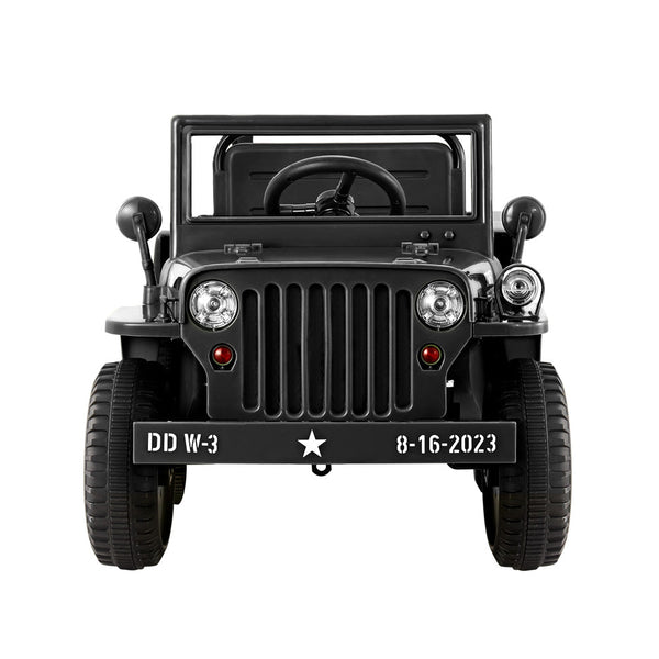 Rigo Kids Ride On Car Off Road Military Toy Cars 12V Black RIGO