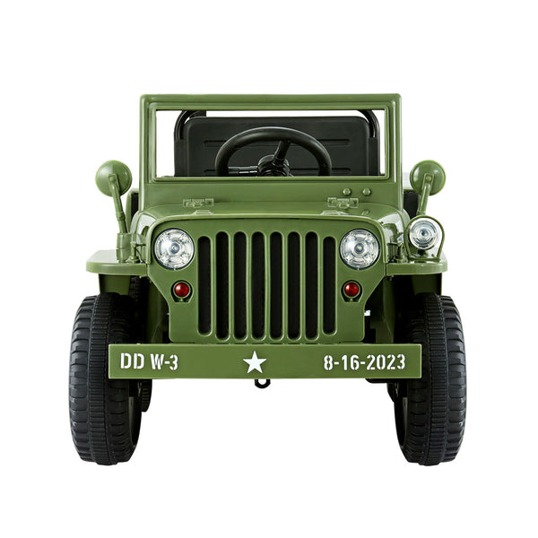 Rigo Kids Ride On Car Off Road Military Toy Cars 12V Olive RIGO