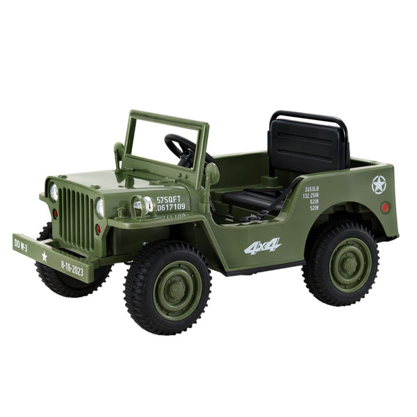 Rigo Kids Ride On Car Off Road Military Toy Cars 12V Olive RIGO