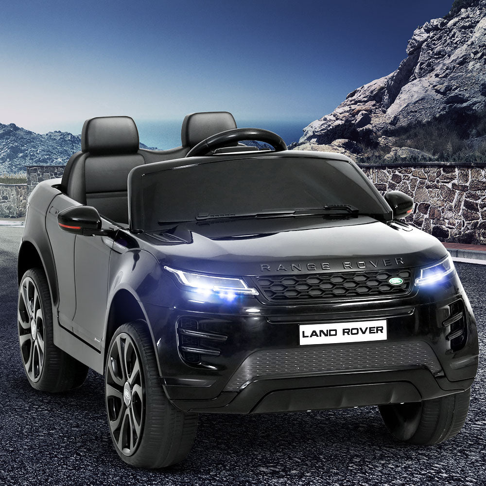 Kids Ride On Car Licensed Land Rover 12V Electric Car Toys Battery Remote Black RIGO