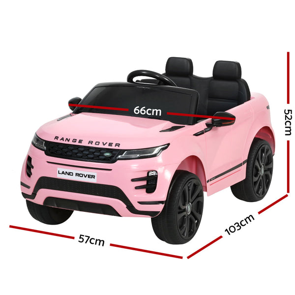 Kids Ride On Car Licensed Land Rover 12V Electric Car Toys Battery Remote Pink RIGO