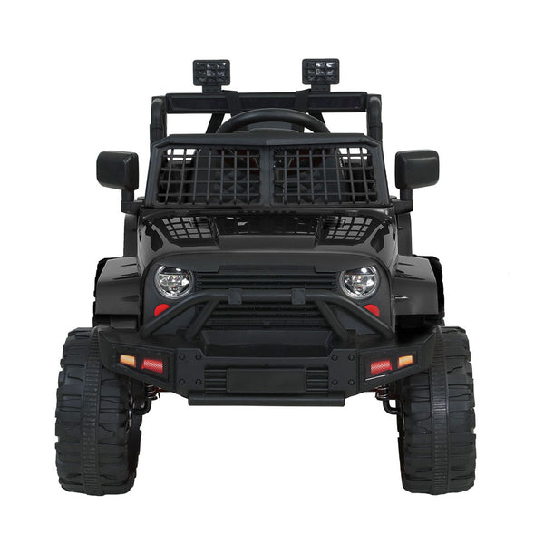 Rigo Kids Ride On Car Electric 12V Car Toys Jeep Battery Remote Control Black Rigo