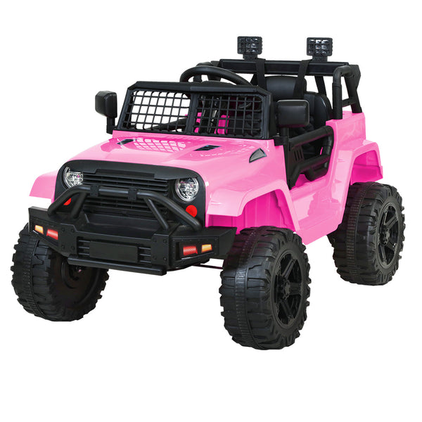 Rigo Kids Ride On Car Electric 12V Car Toys Jeep Battery Remote Control Pink Rigo