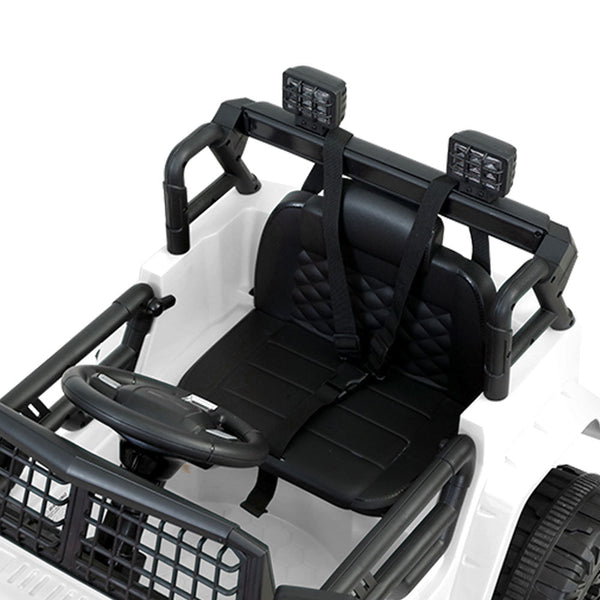 Rigo Kids Ride On Car Electric 12V Car Toys Jeep Battery Remote Control White Rigo