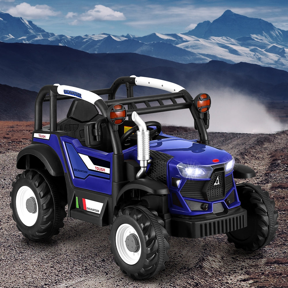 Rigo Kids Electric Ride On Car Off Road Jeep Remote 12V Blue RIGO