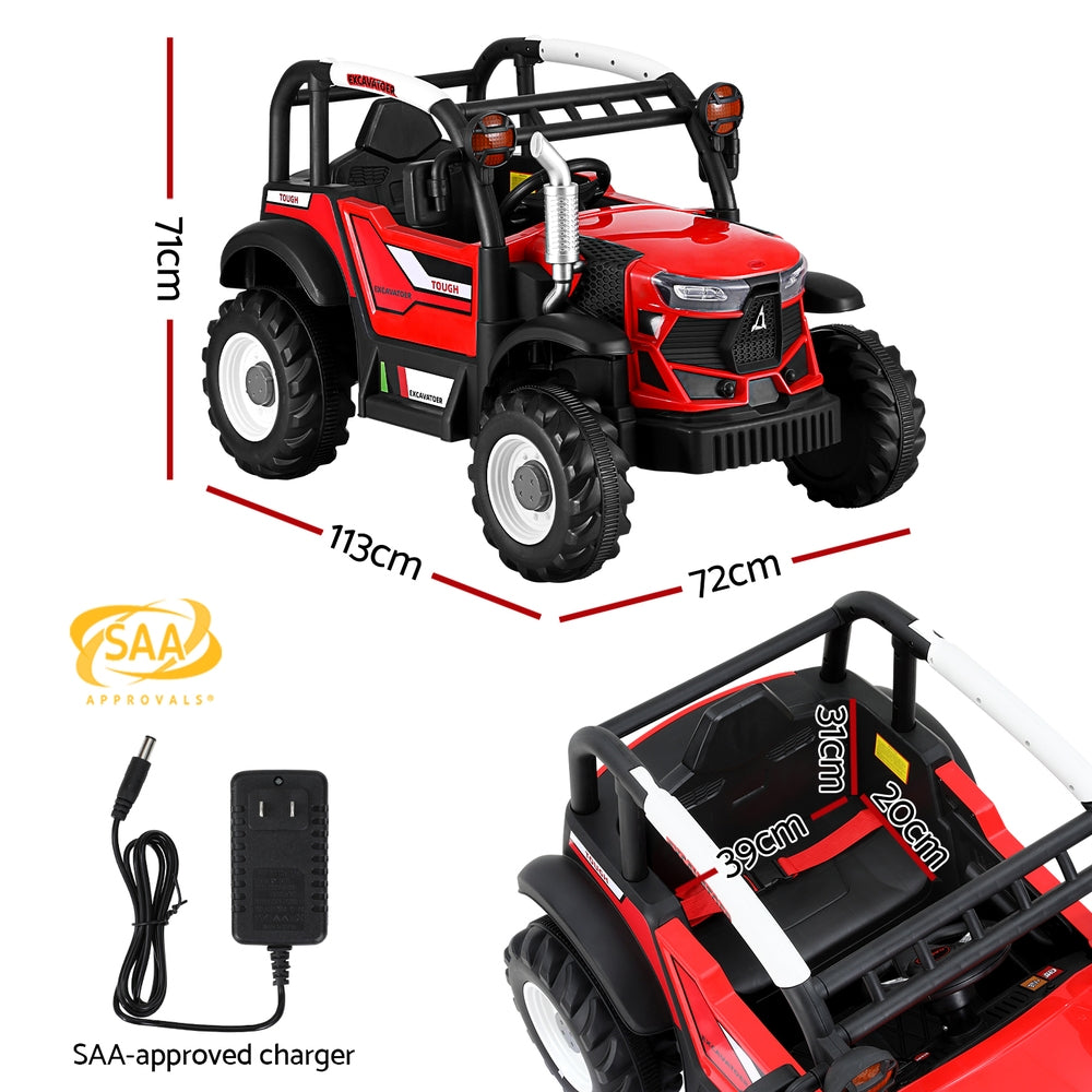 Rigo Kids Electric Ride On Car Off Road Jeep Remote 12V Red RIGO