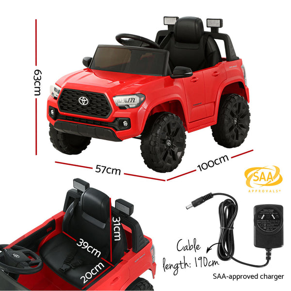 Toyota Ride On Car Kids Electric Toy Cars Tacoma Off Road Jeep 12V Battery Red Does not apply
