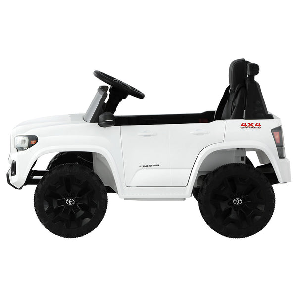 Toyota Ride On Car Kids Electric Toy Cars Tacoma Off Road Jeep 12V Battery White RIGO