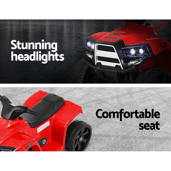 Rigo Kids Ride On ATV Quad Motorbike Car 4 Wheeler Electric Toys Battery Red Rigo