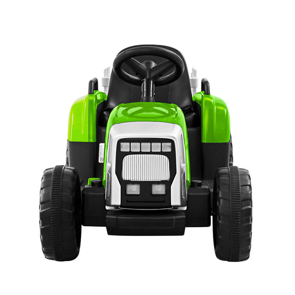 Rigo Ride On Car Tractor Trailer Toy Kids Electric Cars 12V Battery Green RIGO