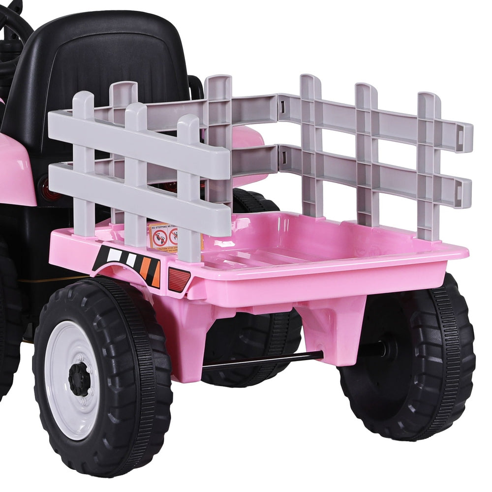 Rigo Kids Electric Ride On Car Tractor Toy Cars 12V Pink Rigo