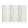 Artiss Clover Room Divider Screen Privacy Wood Dividers Stand 6 Panel White
