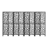 Artiss Clover Room Divider Screen Privacy Wood Dividers Stand 8 Panel Black