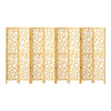 Artiss Clover Room Divider Screen Privacy Wood Dividers Stand 8 Panel Natural