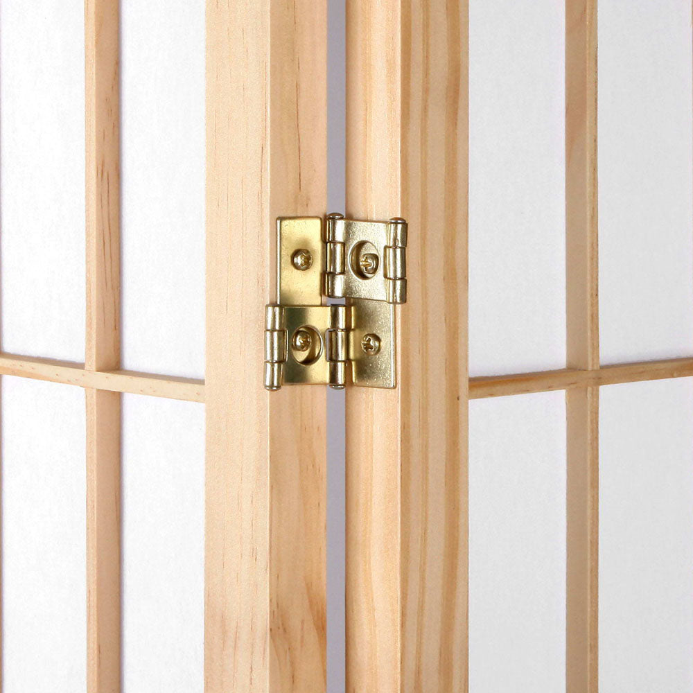 Artiss Room Divider Screen Wood Timber Dividers Fold Stand Wide Beige 6 Panel Artiss