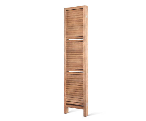 Artiss Room Divider Privacy Screen Foldable Partition Stand 4 Panel Brown freeshipping - Awezingly