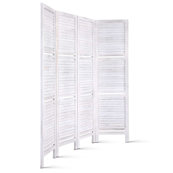 Artiss Room Divider Privacy Screen Foldable Partition Stand 4 Panel White freeshipping - Awezingly