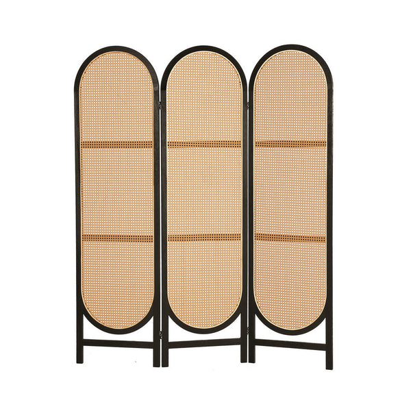 Artiss 3 Panel Room Divider Screen 151x180cm Rattan Brown Artiss