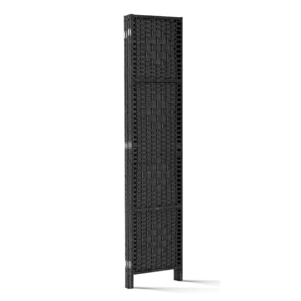 Artiss 4 Panel Room Divider Screen Privacy Timber Foldable Dividers Stand Black Artiss