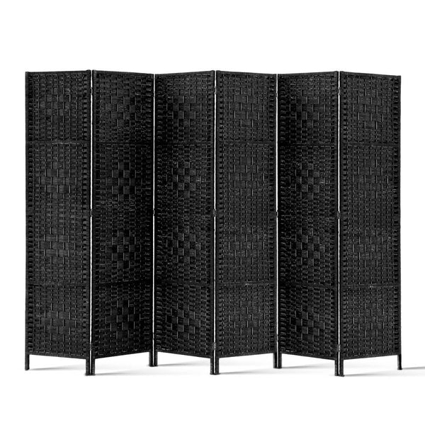 Artiss 6 Panel Room Divider - Black freeshipping - Awezingly