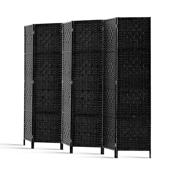 Artiss 6 Panel Room Divider - Black freeshipping - Awezingly