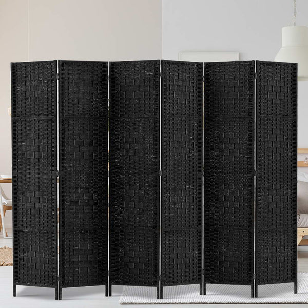 Artiss 6 Panel Room Divider - Black freeshipping - Awezingly