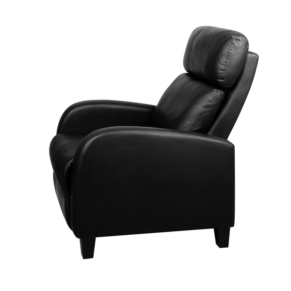 Artiss PU Leather Reclining Armchair - Black freeshipping - Awezingly