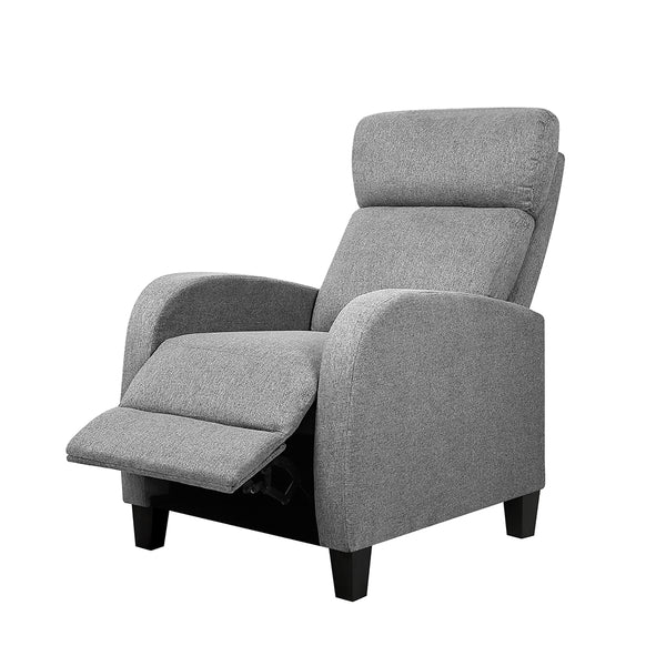Artiss Fabric Reclining Armchair - Grey freeshipping - Awezingly