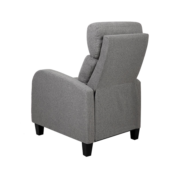 Artiss Fabric Reclining Armchair - Grey freeshipping - Awezingly