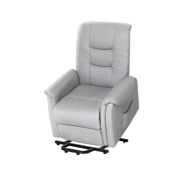 Artiss Recliner Chair Lift Assist Chair Grey Leather Artiss