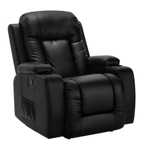 Artiss Electric Massage Chair Recliner Luxury Lounge Sofa Armchair Heat Leather Artiss