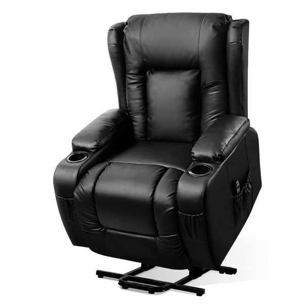 Artiss Electric Recliner Chair Lift Heated Massage Chairs Lounge Sofa Leather freeshipping - Awezingly