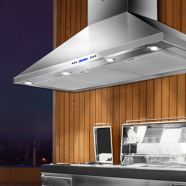 Devanti 1200mm Commercial BBQ Rangehood - Silver Devanti