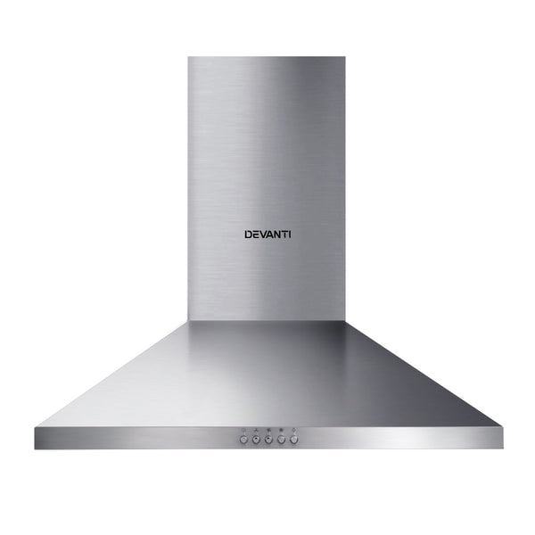 Devanti Range Hood 60cm 600mm Kitchen Canopy Stainless Steel Rangehood Wall Mount Devanti