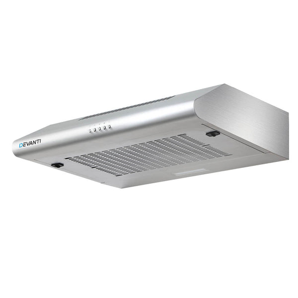 DEVANTI Fixed Range Hood Rangehood Stainless Steel Kitchen Canopy 60cm 600mm Devanti