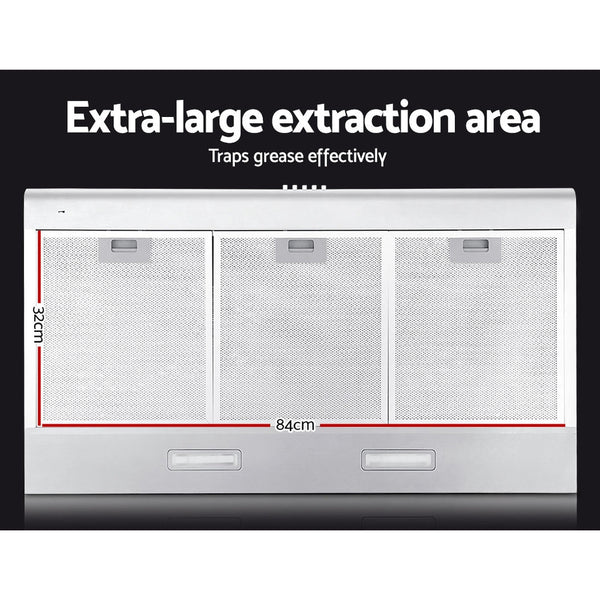 DEVANTI Fixed Range Hood Rangehood Stainless Steel Kitchen Canopy 90cm 900mm DEVANTI