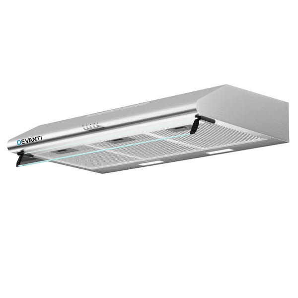 Devanti 900mm Range Hood 90cm Rangehood Stainless Steel Devanti
