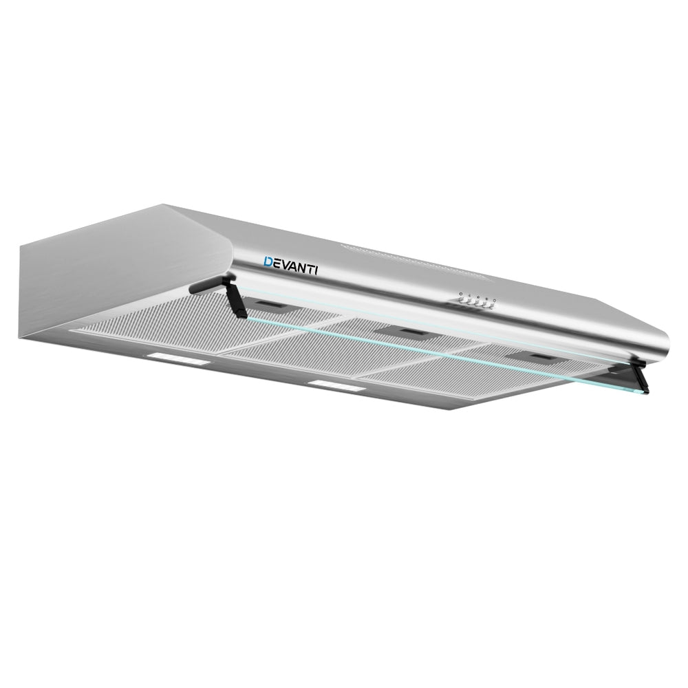 Devanti 900mm Range Hood 90cm Rangehood Stainless Steel Devanti