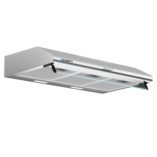 Devanti 900mm Range Hood 90cm Rangehood Stainless Steel Devanti