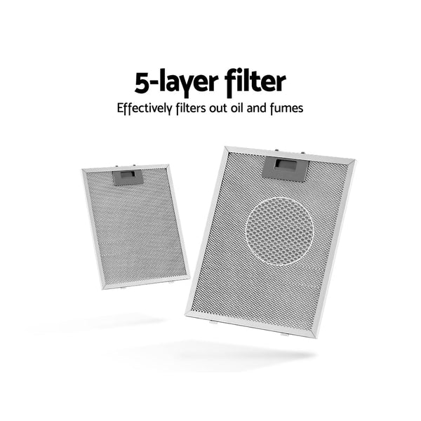 Devanti 900mm Range Hood 90cm Rangehood Stainless Steel Devanti