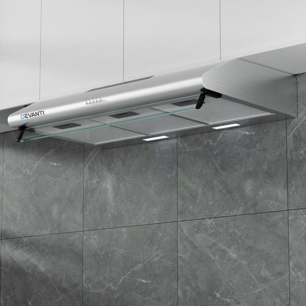 Devanti 900mm Range Hood 90cm Rangehood Stainless Steel Devanti