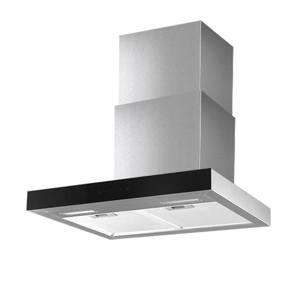 Devanti Rangehood 600mm Range Hood 60cm Stainless Steel Glass Kitchen Canopy Devanti