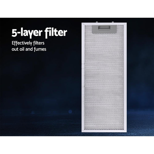 Devanti Range Hood Rangehood Undermount Built In Stainless Steel Canopy 52cm 520mm Devanti