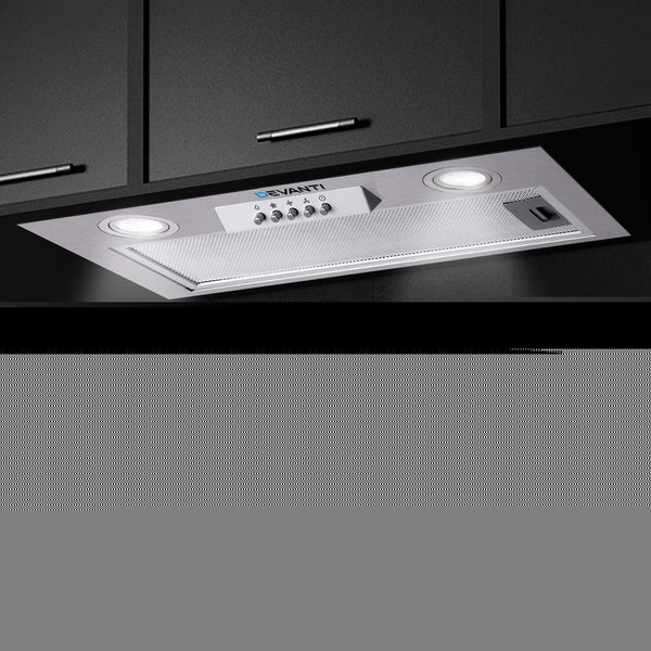 Devanti Range Hood Rangehood Undermount Built In Stainless Steel Canopy 52cm 520mm Devanti