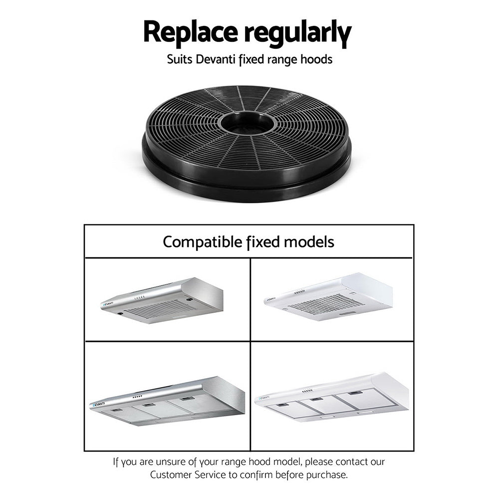 Devanti Fixed Range Hood Rangehood Carbon Charcoal Filters Replacement For Ductless Ventless freeshipping - Awezingly