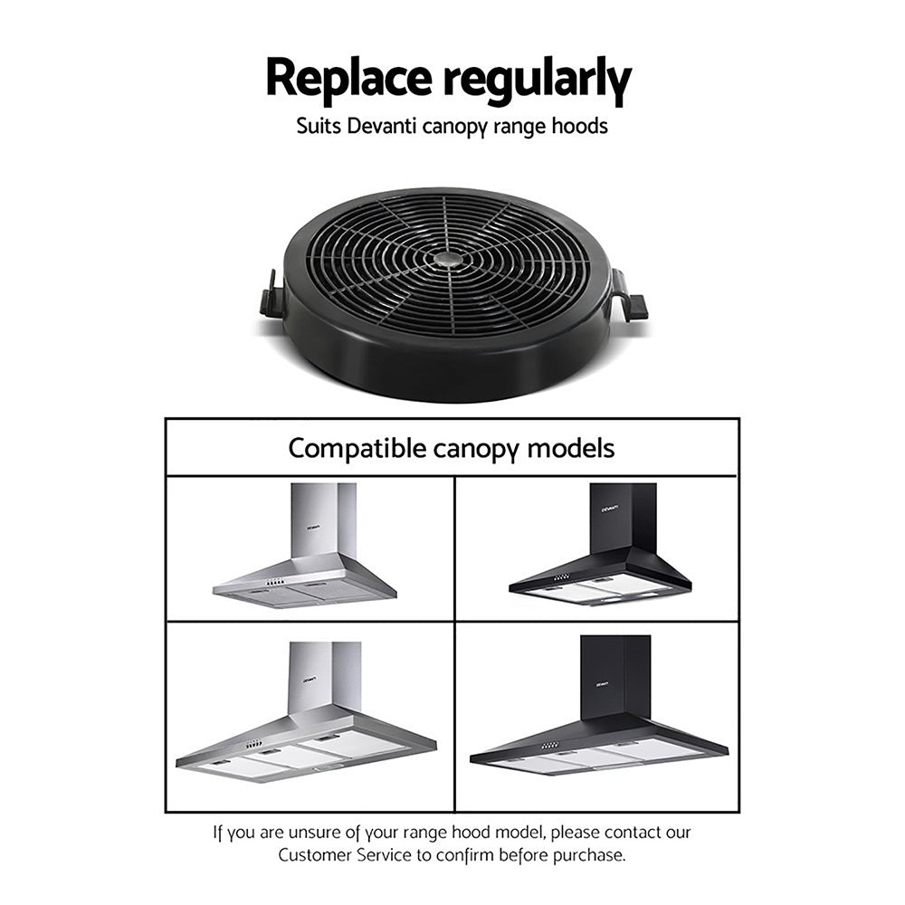 Devanti Pyramid Range Hood Rangehood Carbon Charcoal Filters Replacement For Ductless Ventless freeshipping - Awezingly