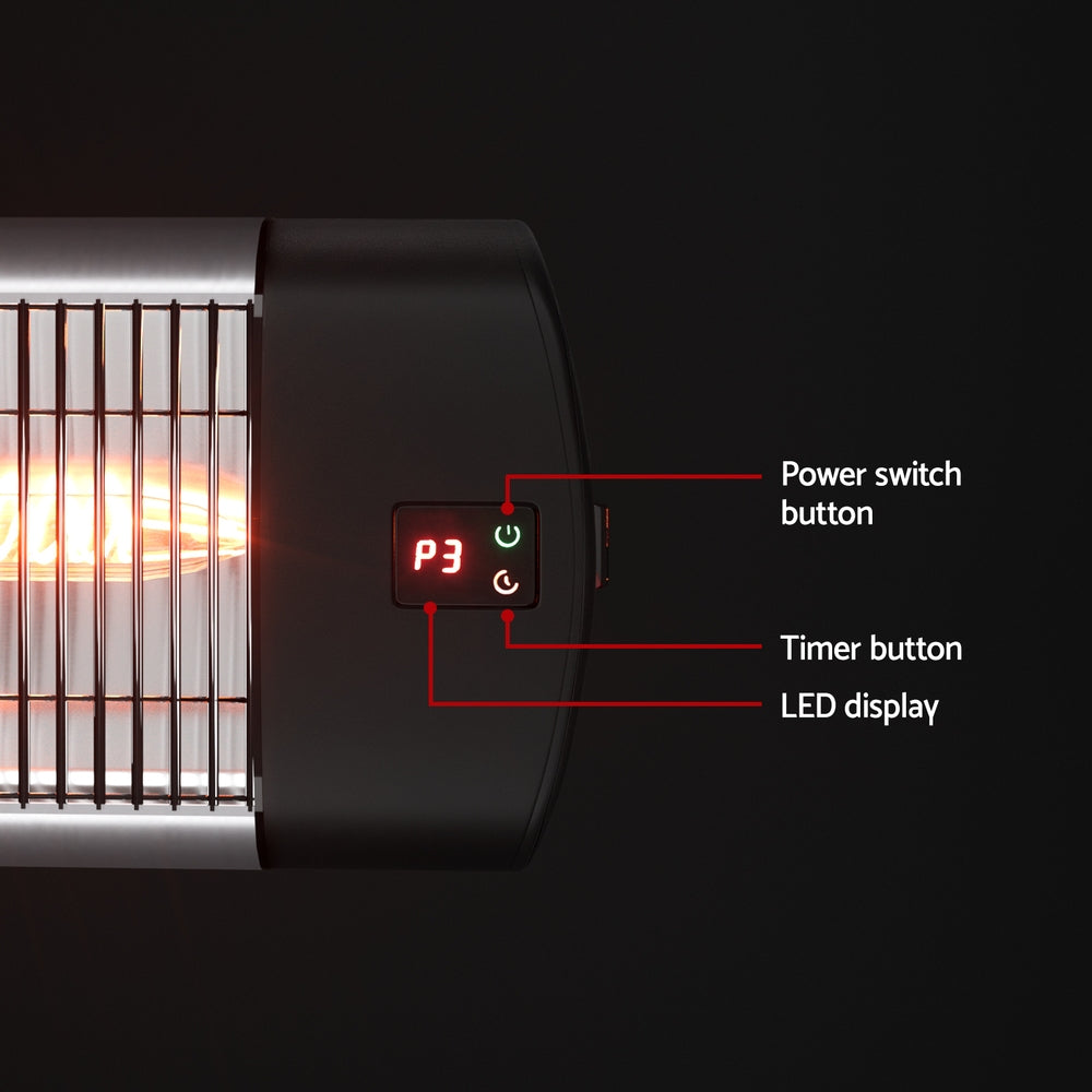 Devanti Electric Strip Heater Radiant Heaters 3000W Devanti