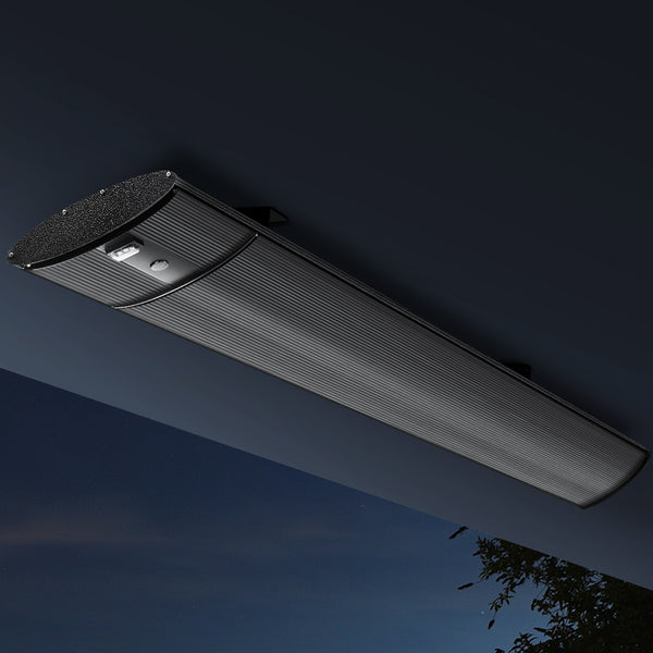 Devanti Electric Radiant Strip Heater Outdoor 1800W Panel Heater Remote Control freeshipping - Awezingly