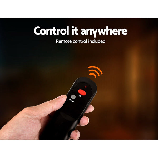 Devanti Electric Strip Heater Infrared Radiant Heaters Reamote control 2000W Devanti